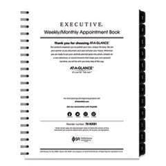 AT-A-GLANCE® Executive Weekly/Monthly Planner Refill with 15-Minute Appointments, 11 x 8.25, White Sheets, 12-Month (Jan to Dec): 2023