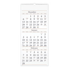 AT-A-GLANCE® Three-Month Reference Wall Calendar, 12 x 27, White Sheets, 15-Month (Dec to Feb): 2022 to 2024