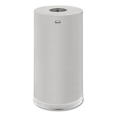 Rubbermaid® Commercial European and Metallic Series Receptacle with Drop-In Top, 15 gal, Steel, Satin Stainless