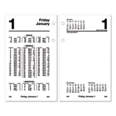 AT-A-GLANCE® Financial Desk Calendar Refill, 3.5 x 6, White Sheets, 2023