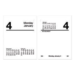 AT-A-GLANCE® Compact Desk Calendar Refill, 3 x 3.75, White Sheets, 2023